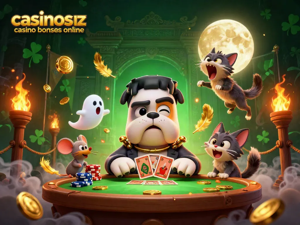 Experience thrilling gameplay with casinosnz casino bonuses online while engaging with 3D characters at a vibrant casino scene.