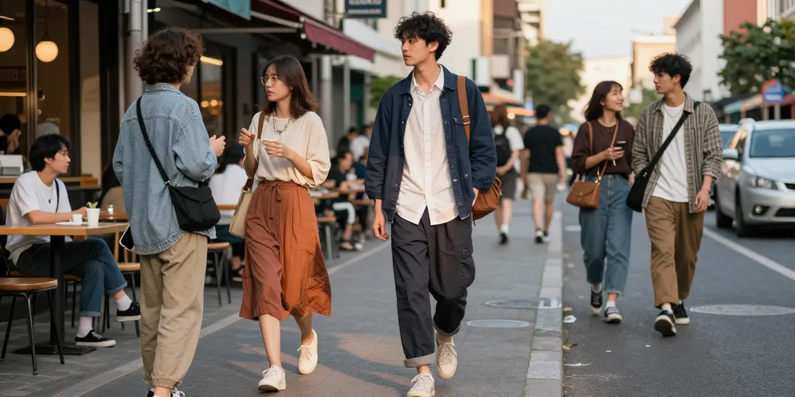 Explore rokok88's fashion scene with stylish models showcasing quality fabrics in vibrant urban settings.